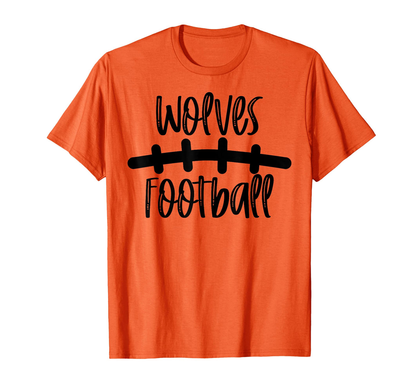 Wolves Football School Spirit Team Mascot Game Night T-Shirt