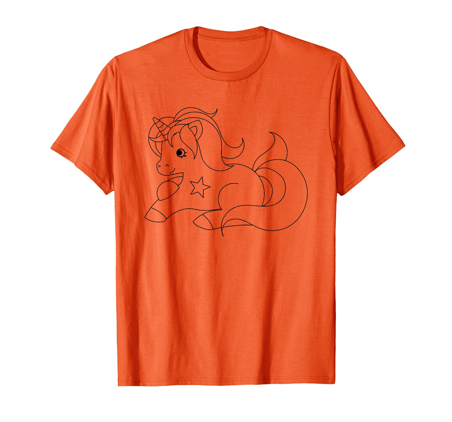 Paint and color your own unicorn party T-shirt