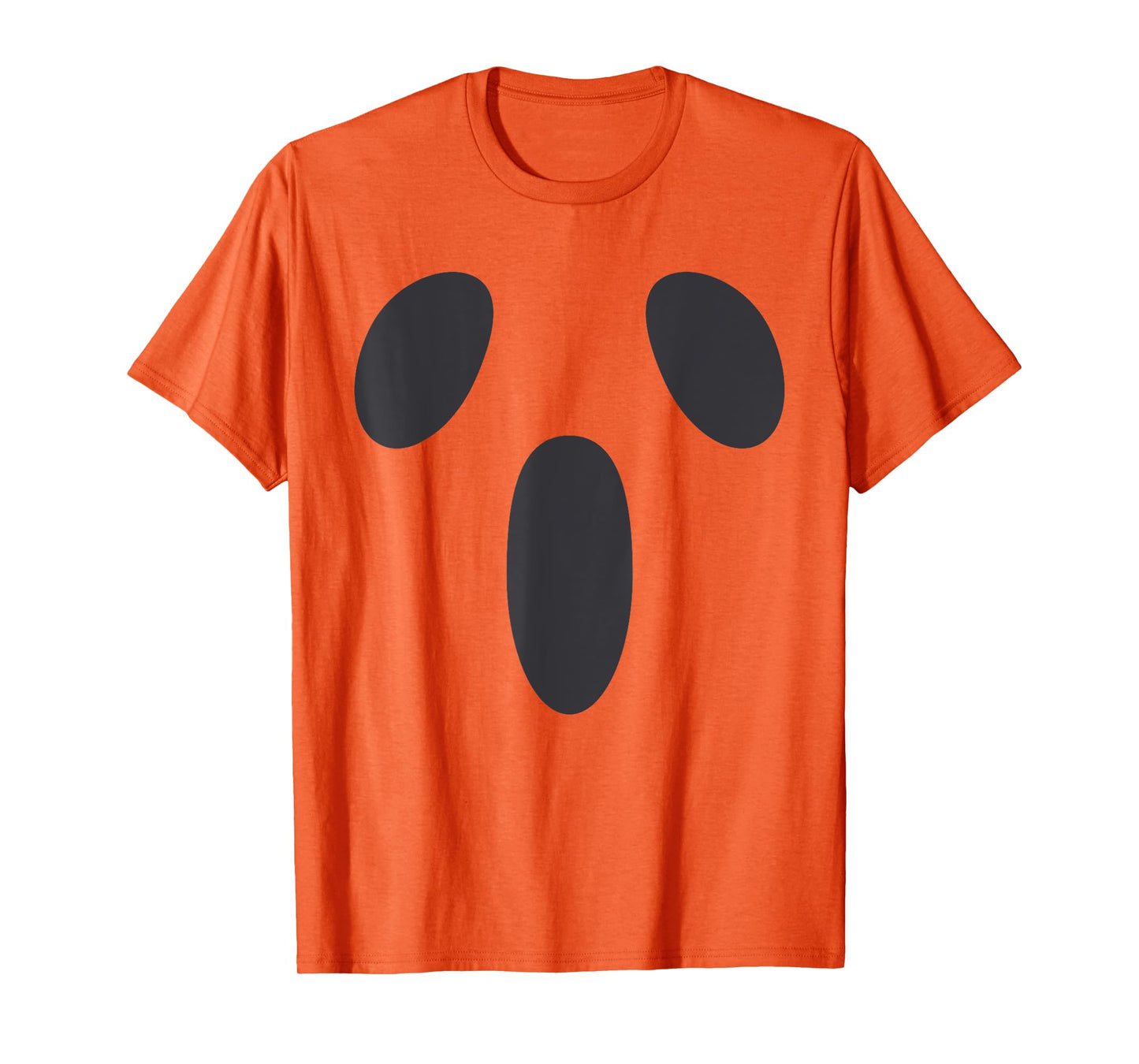 Ghost Silly Face Spooky Halloween Ghoul Face Easy Costume T-Shirt