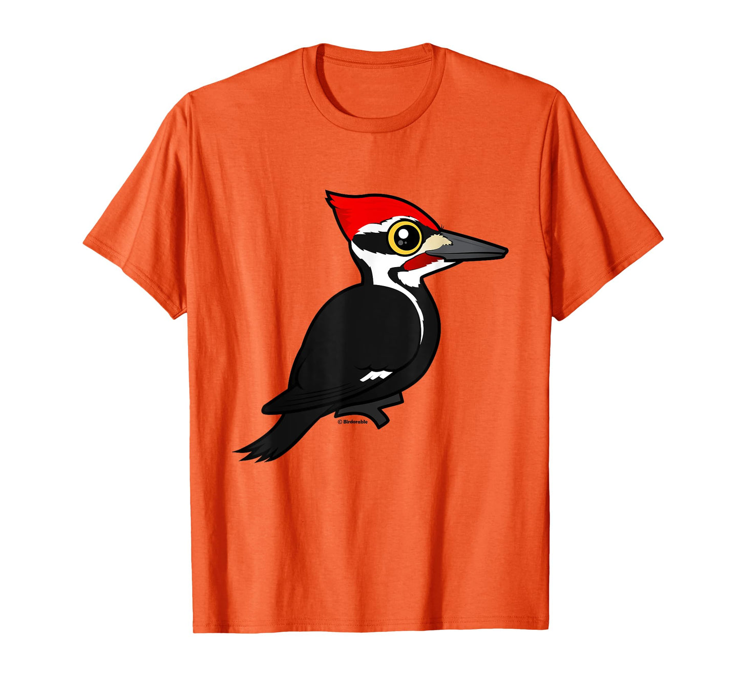 Cute Cartoon Pileated Woodpecker Birder Bird Lover Gift Idea T-Shirt