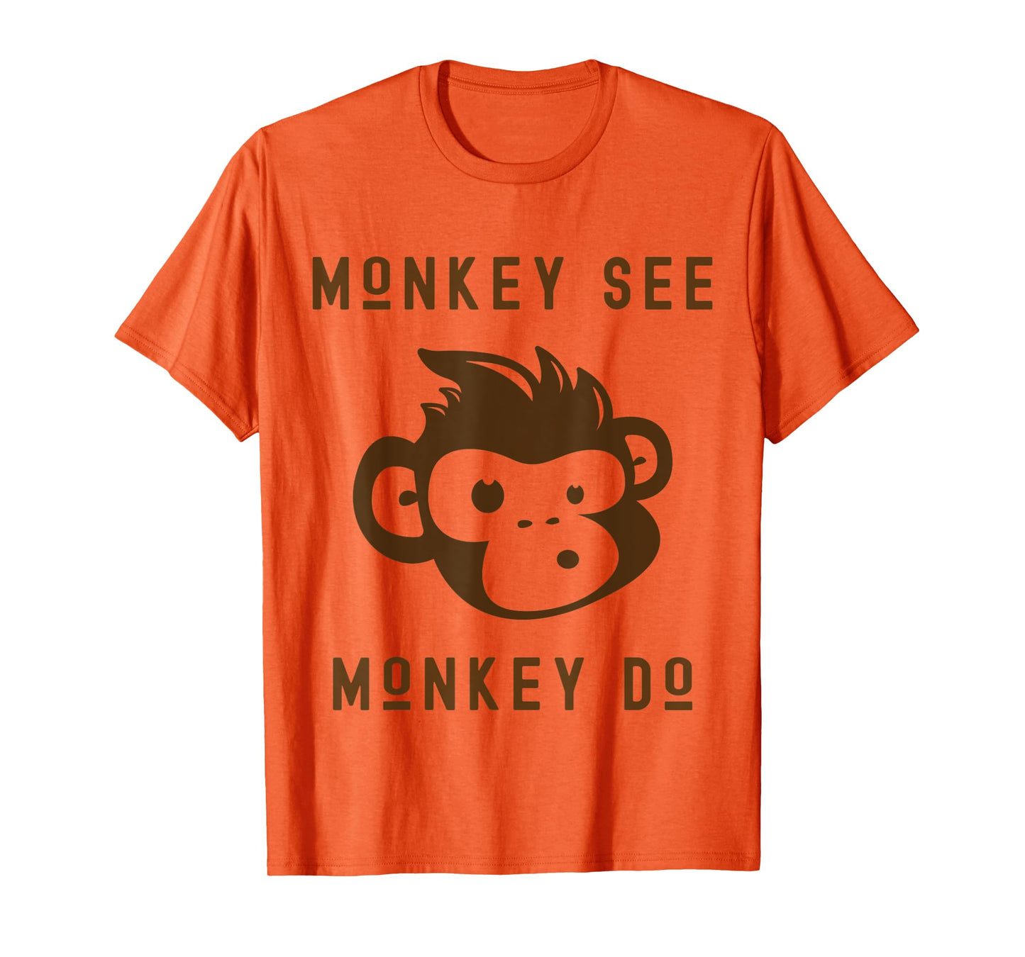 Funny Monkey See Monkey Do Cute Adorable Primate Chimp T-Shirt