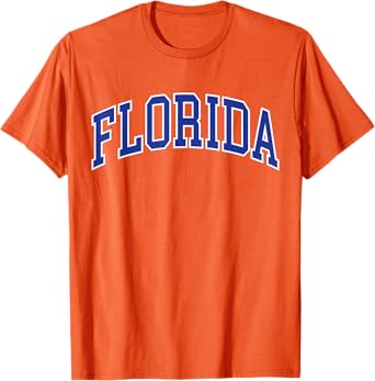 Vintage Florida Men Florida Women Retro Orange T-Shirt Tee T-Shirt