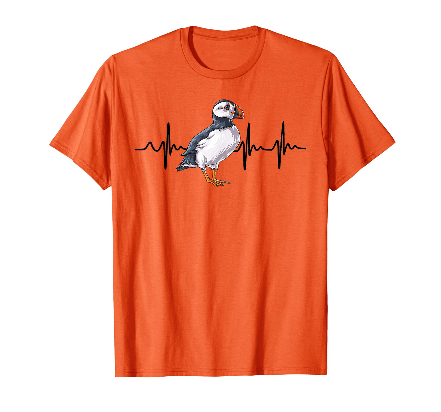 Heartbeat Puffin Bird T-Shirt Funny Animal Lover Gifts T-Shirt