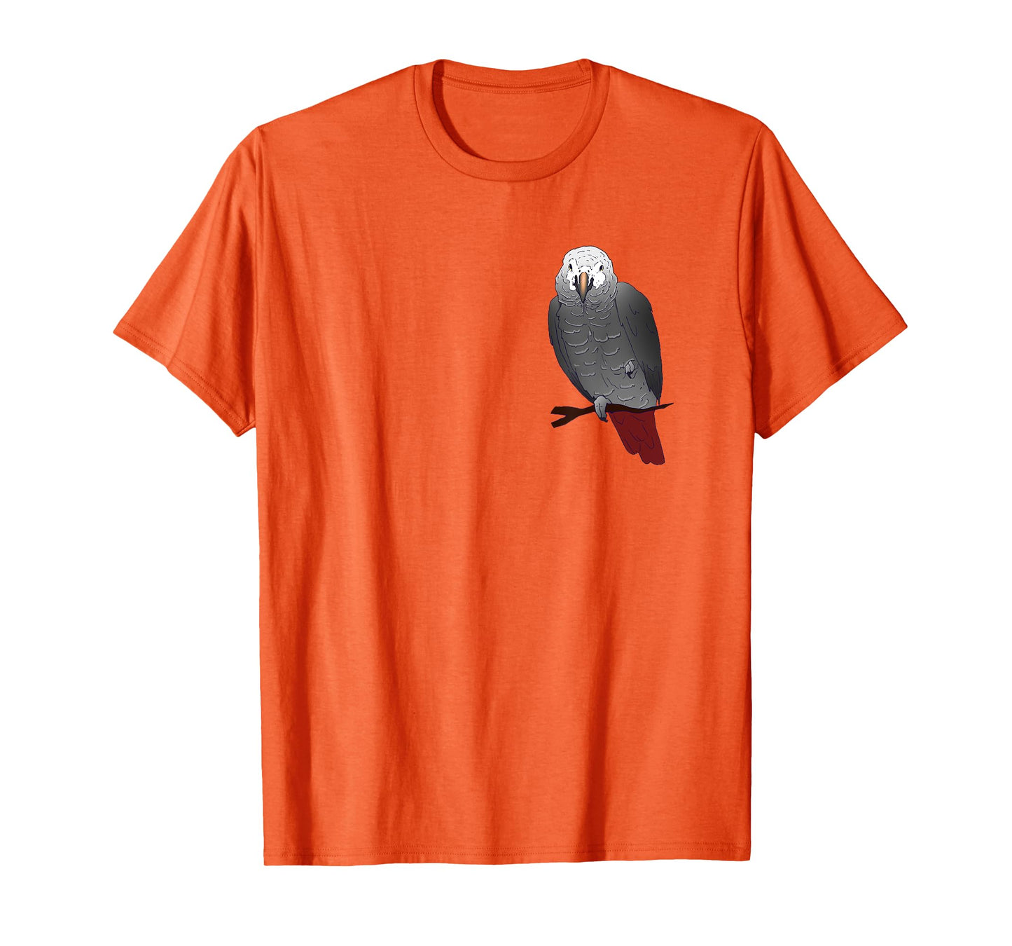 Timneh African Grey Parrot Perching on a Branch T-Shirt