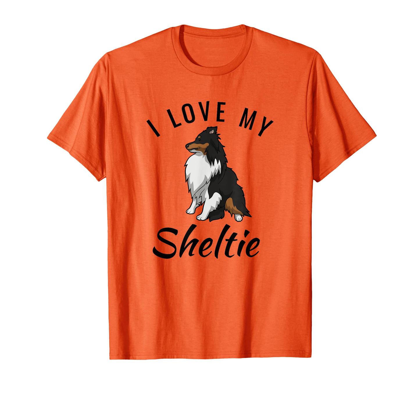 Adorable I Love My Sheltie Tri-color Sheltie Shirt Mom Gift T-Shirt