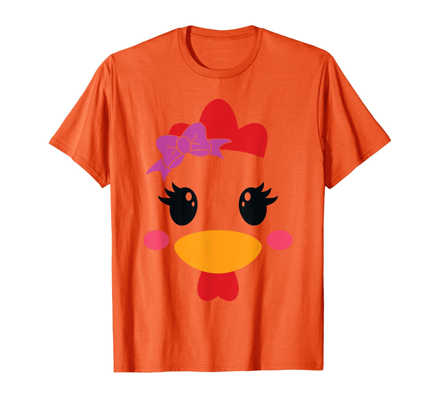 Chicken Costume Halloween Chicken Face Rooster Funny T-Shirt