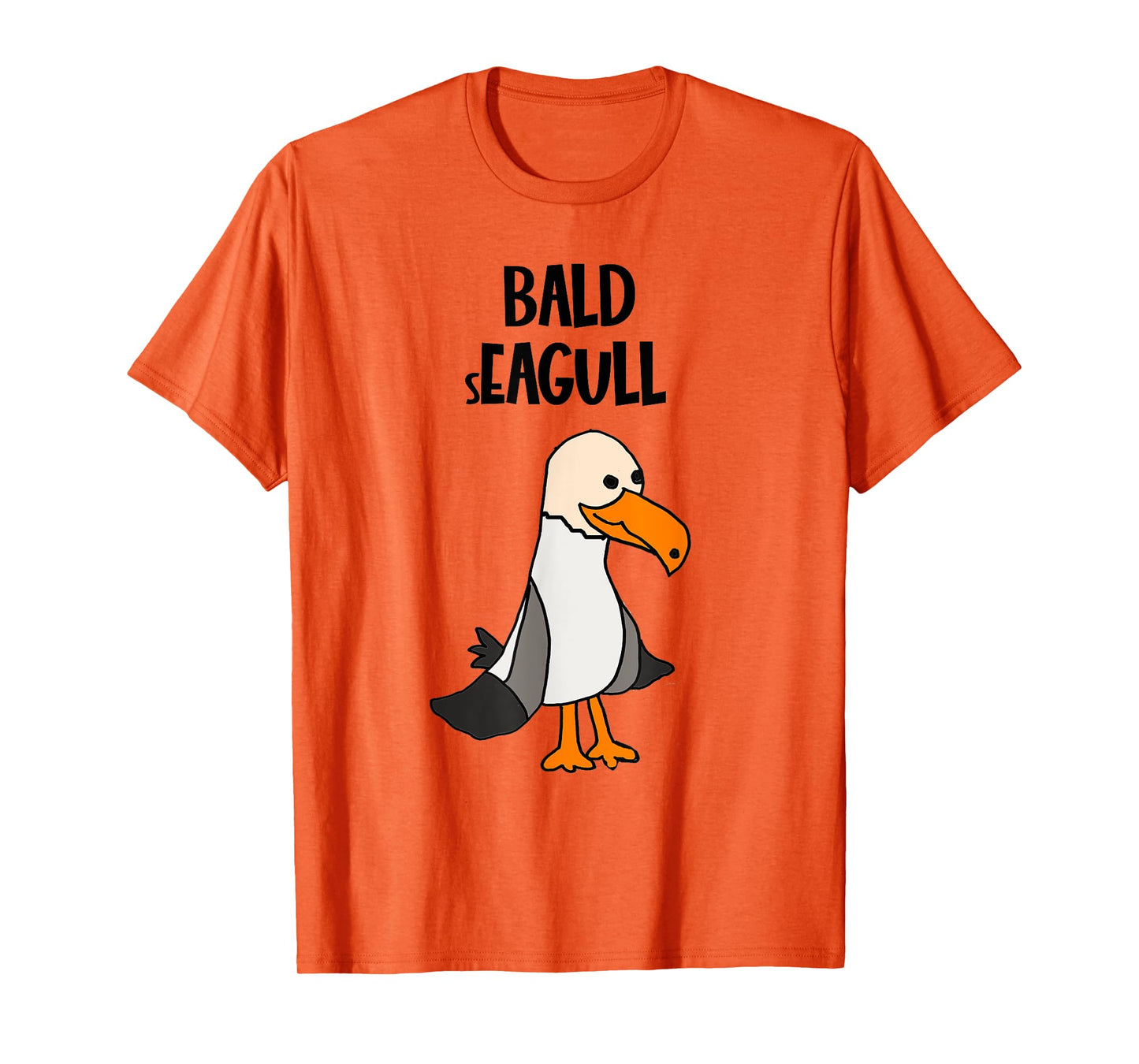 Smileteesfunny Funny Bald Seagull Bald Eagle Beach Pun T-Shirt