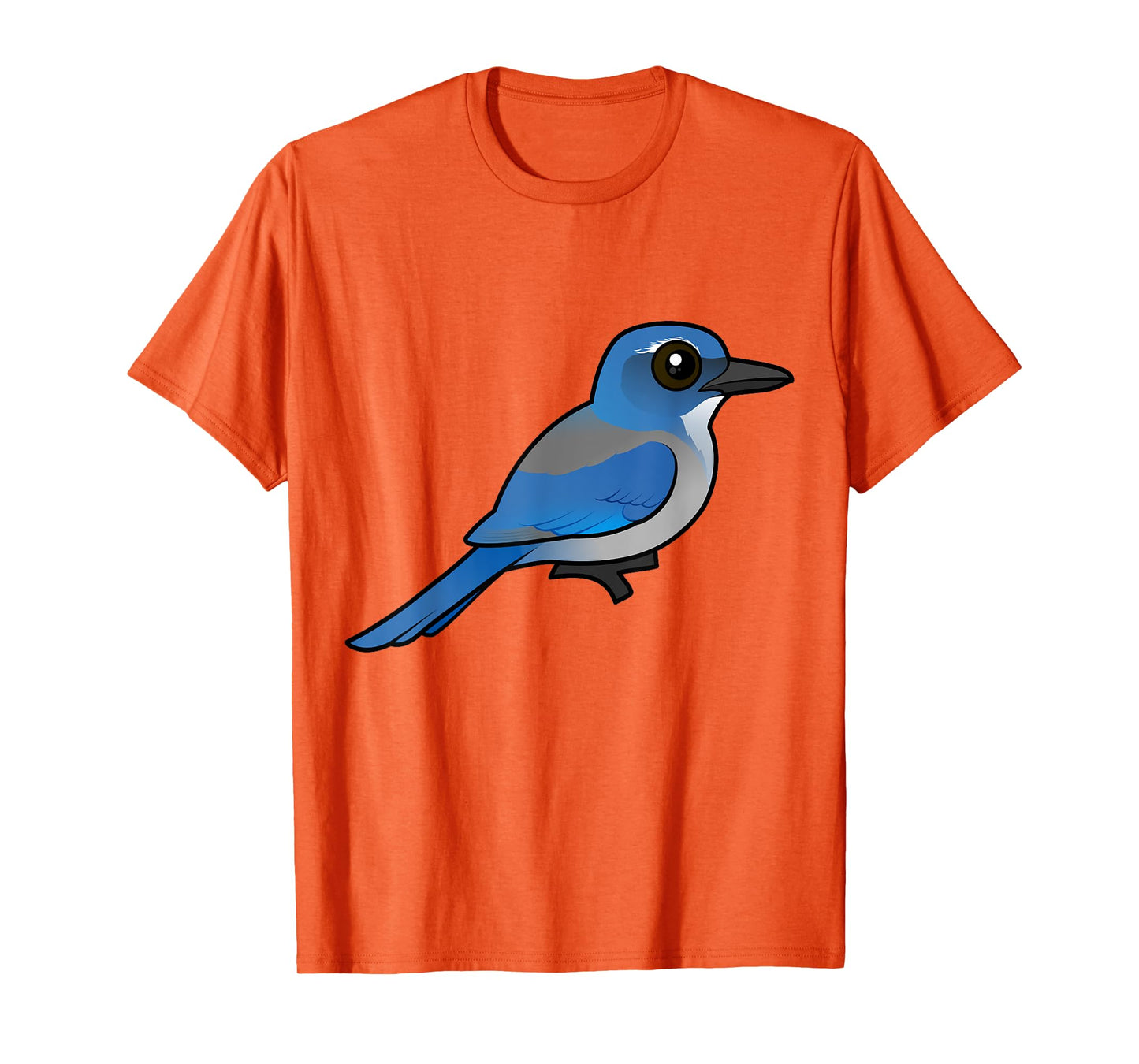 Cute Cartoon Woodhouse's Scrub-Jay Corvid Birdorable Bird T-Shirt
