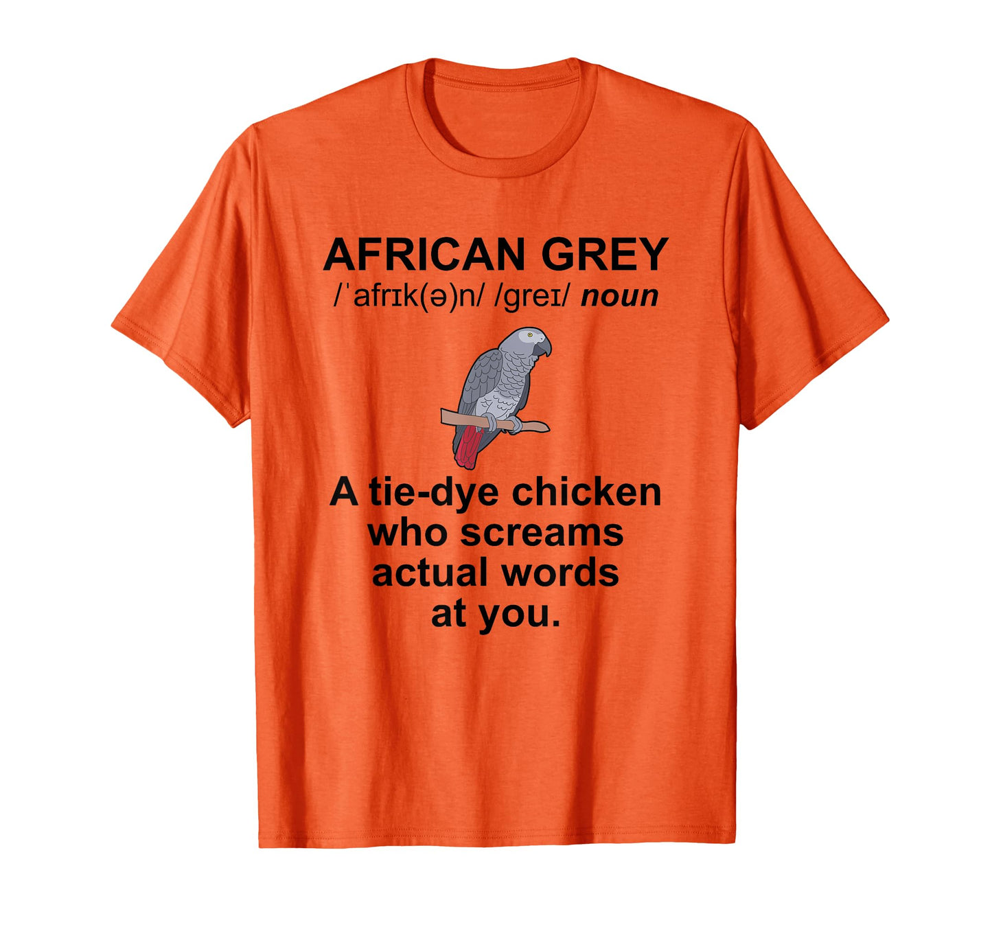 African Grey Owner Definition African Grey Parrot Lover T-Shirt