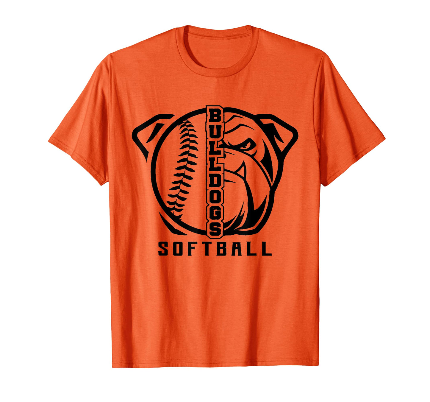 Bulldogs Baseball Softball High School Team Mascot Mom T-Shirt