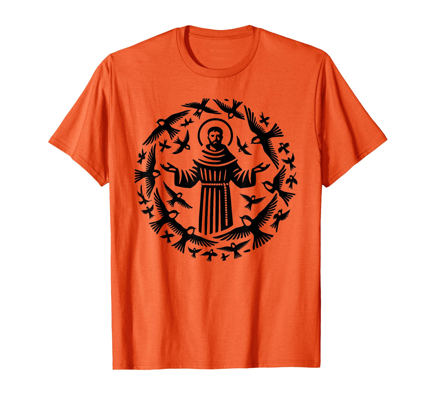St Francis of Assisi Patron Saint of Animals Birds T-Shirt