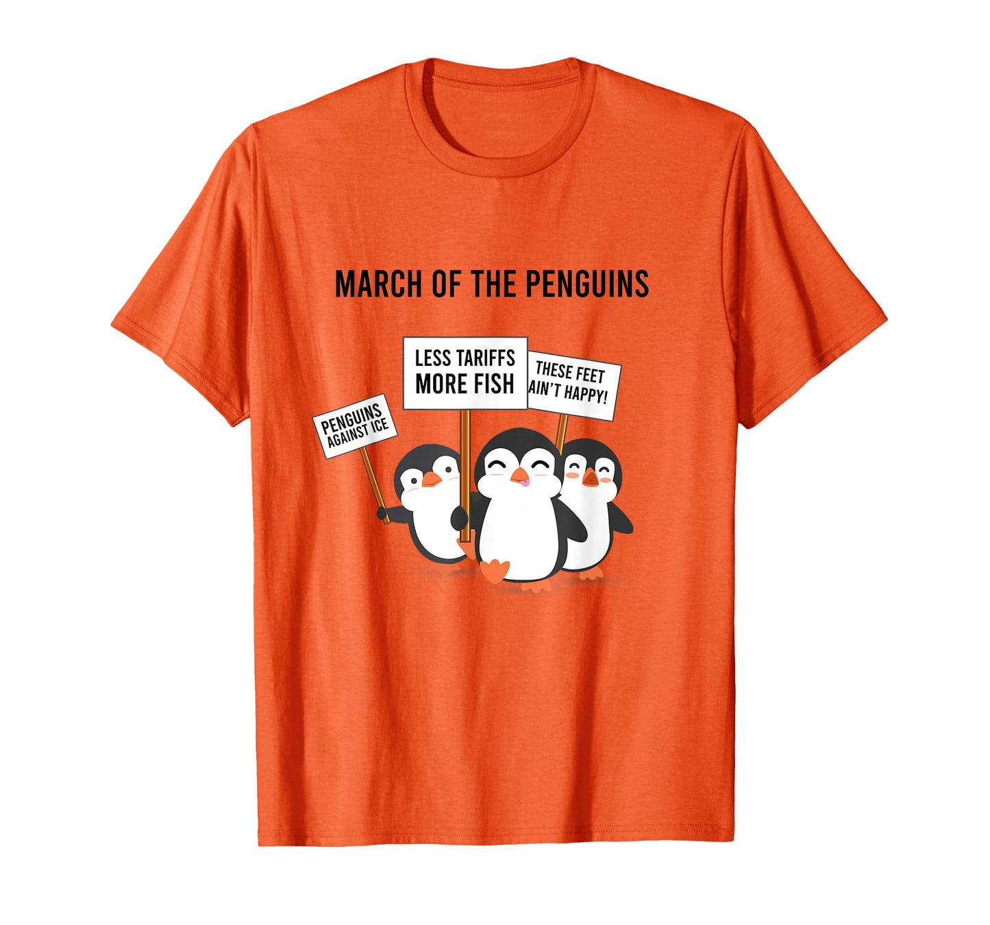 Penguins Protest March T-Shirt