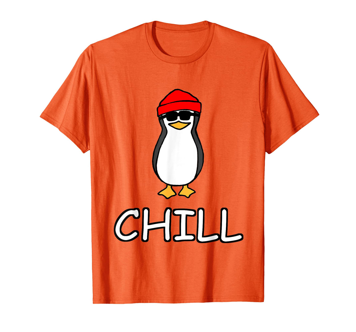 Chill Penguin T-Shirt for Boys Girls Men Women T-Shirt