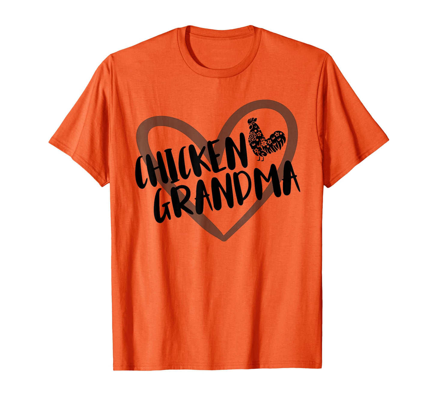 Chicken Grandma Heart Farmer Funny Chicken Lover T-Shirt