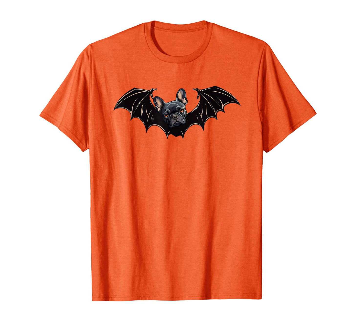 French Bulldog Bat Wings Spooky Frenchie Dog Halloween Bat T-Shirt for Men Women Kids