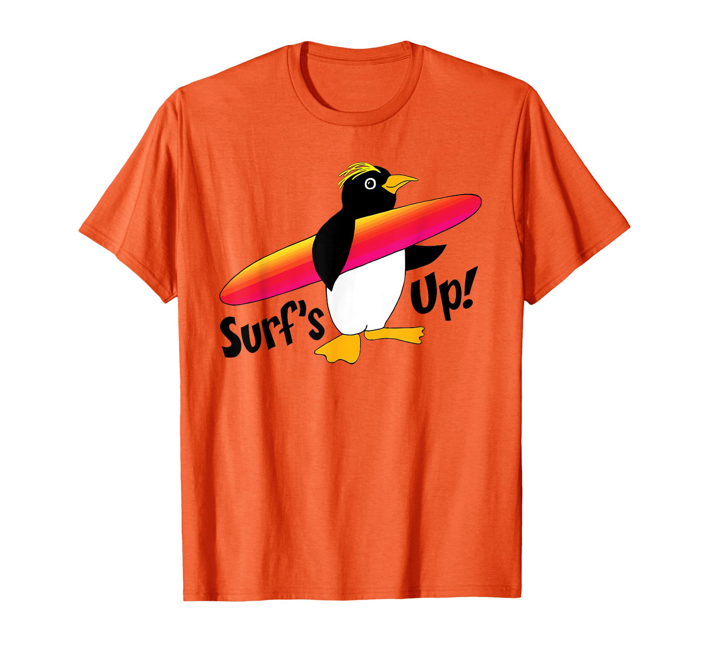 Cute Surfer Penguin T-Shirt T-Shirt