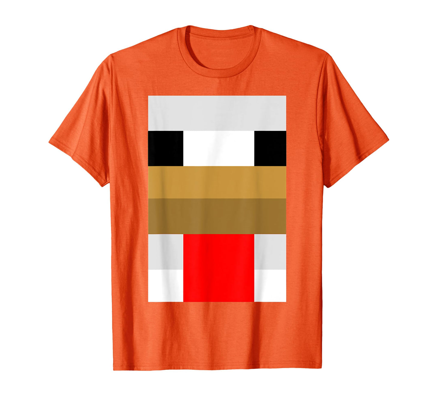 Funny Easy Halloween Costume White Chicken Pixel T-Shirt