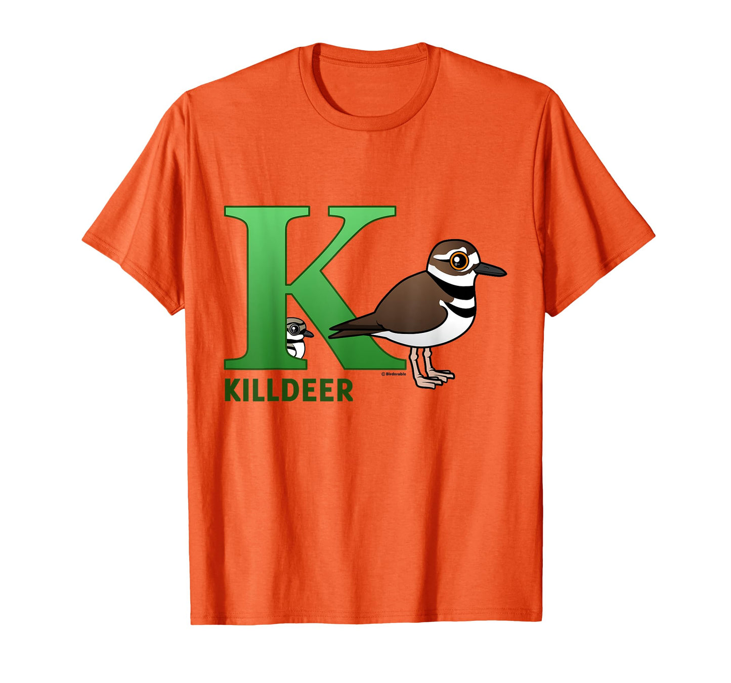 Cute K is for Killdeer Cartoon Alphabet Bird Gift Idea T-Shirt