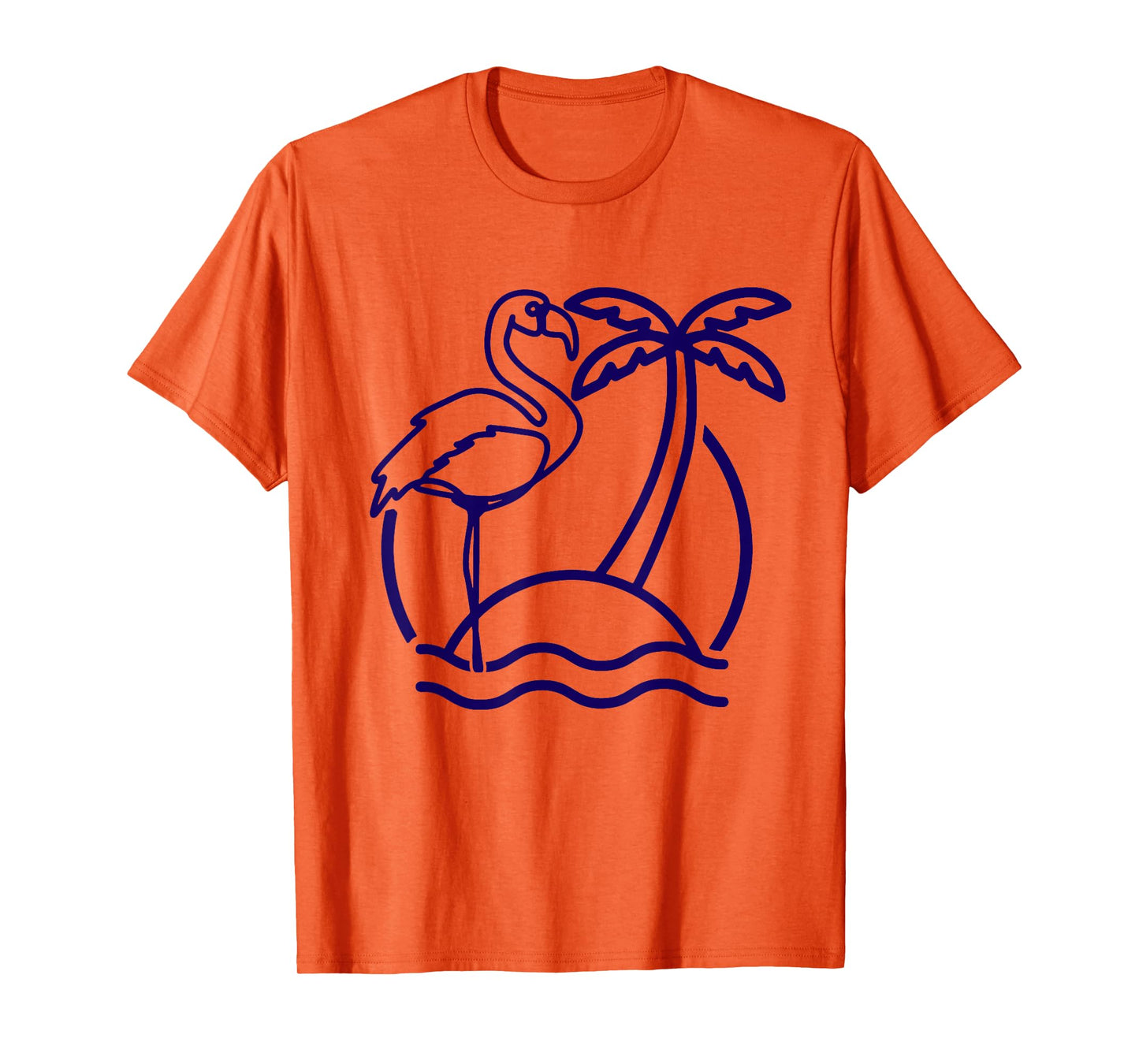 Flamingo Beach Vintage Retro 80s Miami Flamingo Lover T-Shirt for Men Women Girls Kids