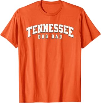 Mens Tennessee TN Orange Dog Dad Father's Day Classic Tennessee T-Shirt