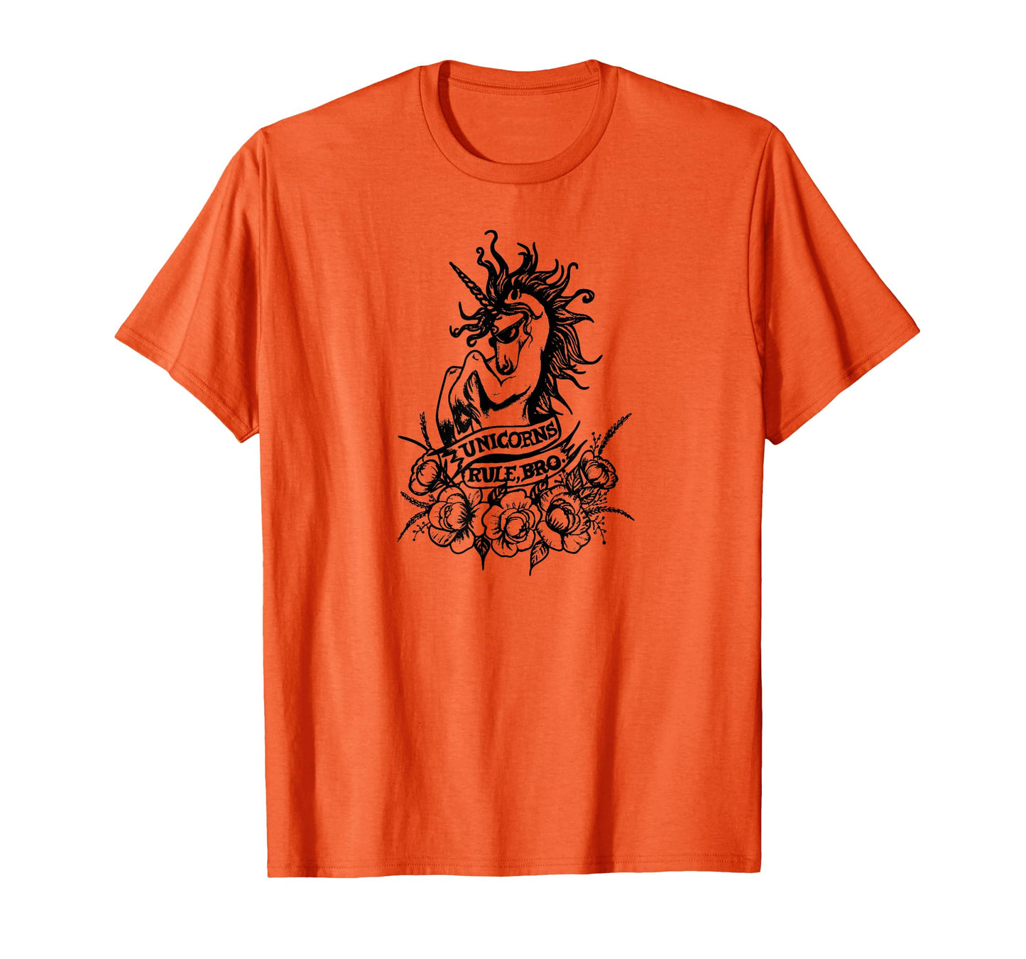 Unicorns Rule Bro Shirt, Fantasy, Tattoo Shirt, Magic Beasts T-Shirt