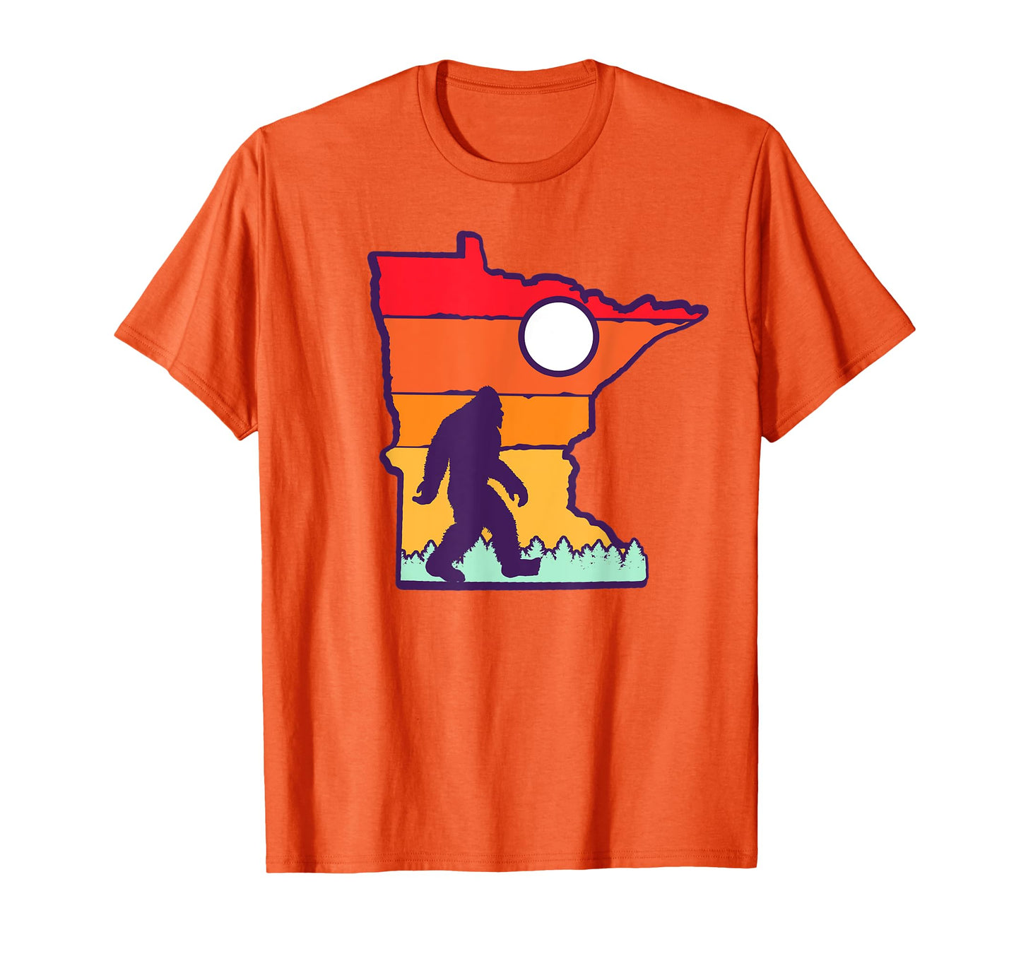 Minnesota Vintage Outdoor Bigfoot State Sasquatch Team Retro T-Shirt