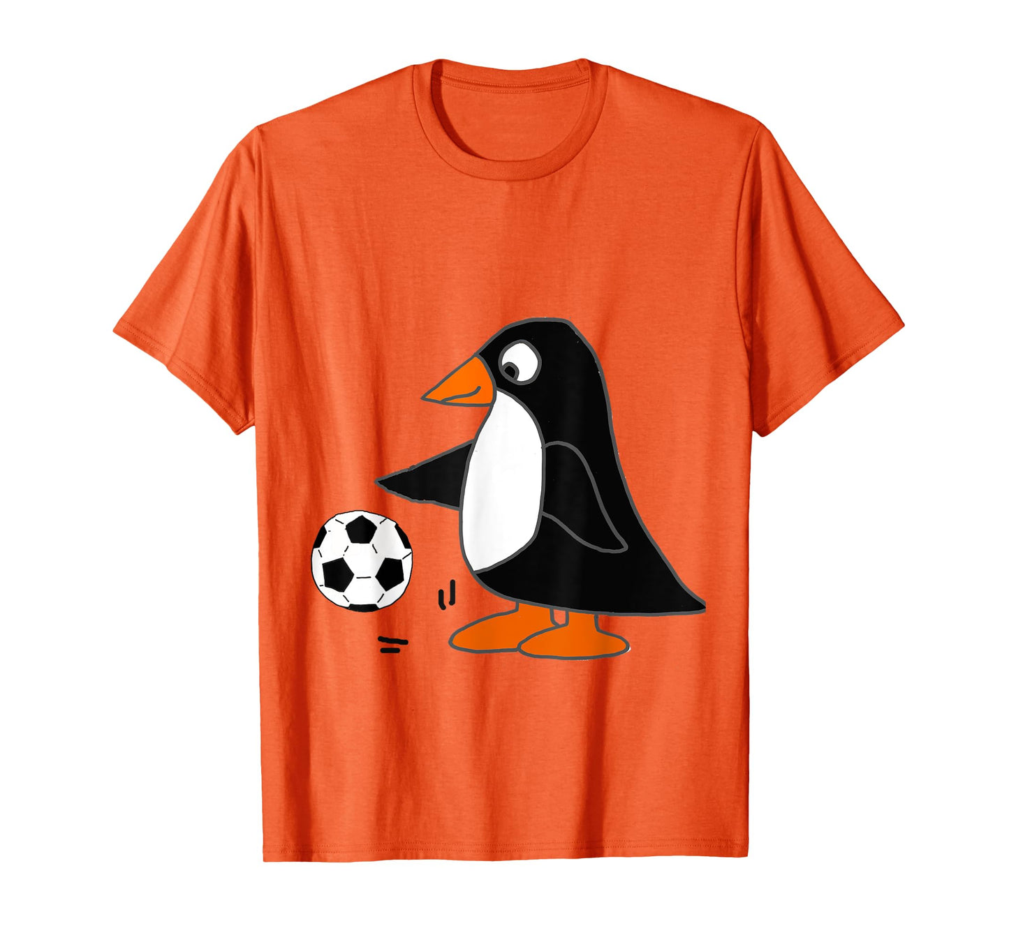 Smilealottees Funny Penguin Playing Soccer T-shirt T-Shirt