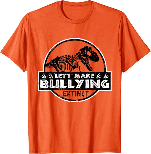 Dinosaur Stop Bullying Let's Make Bully Extinct Unity Day T-Shirt