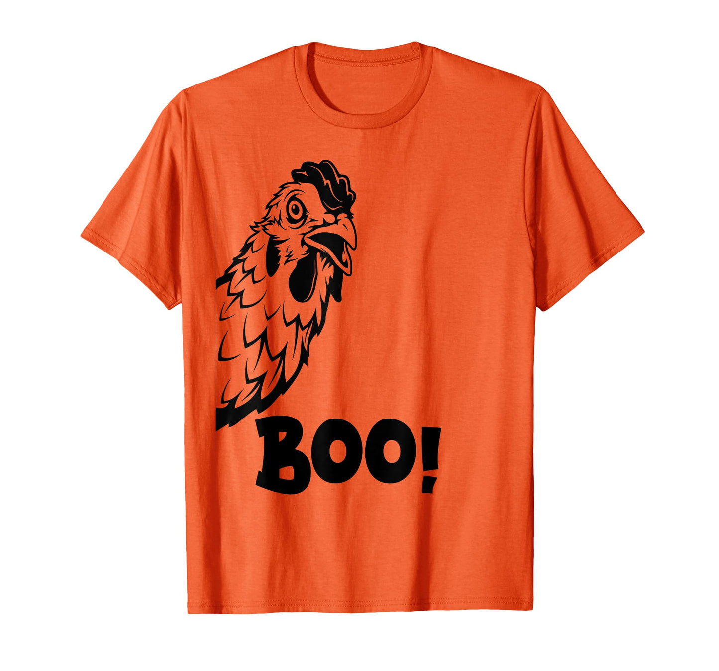 Boo Chiken Shirt Hen Hiding Peekaboo Scary Halloween Chicken T-Shirt