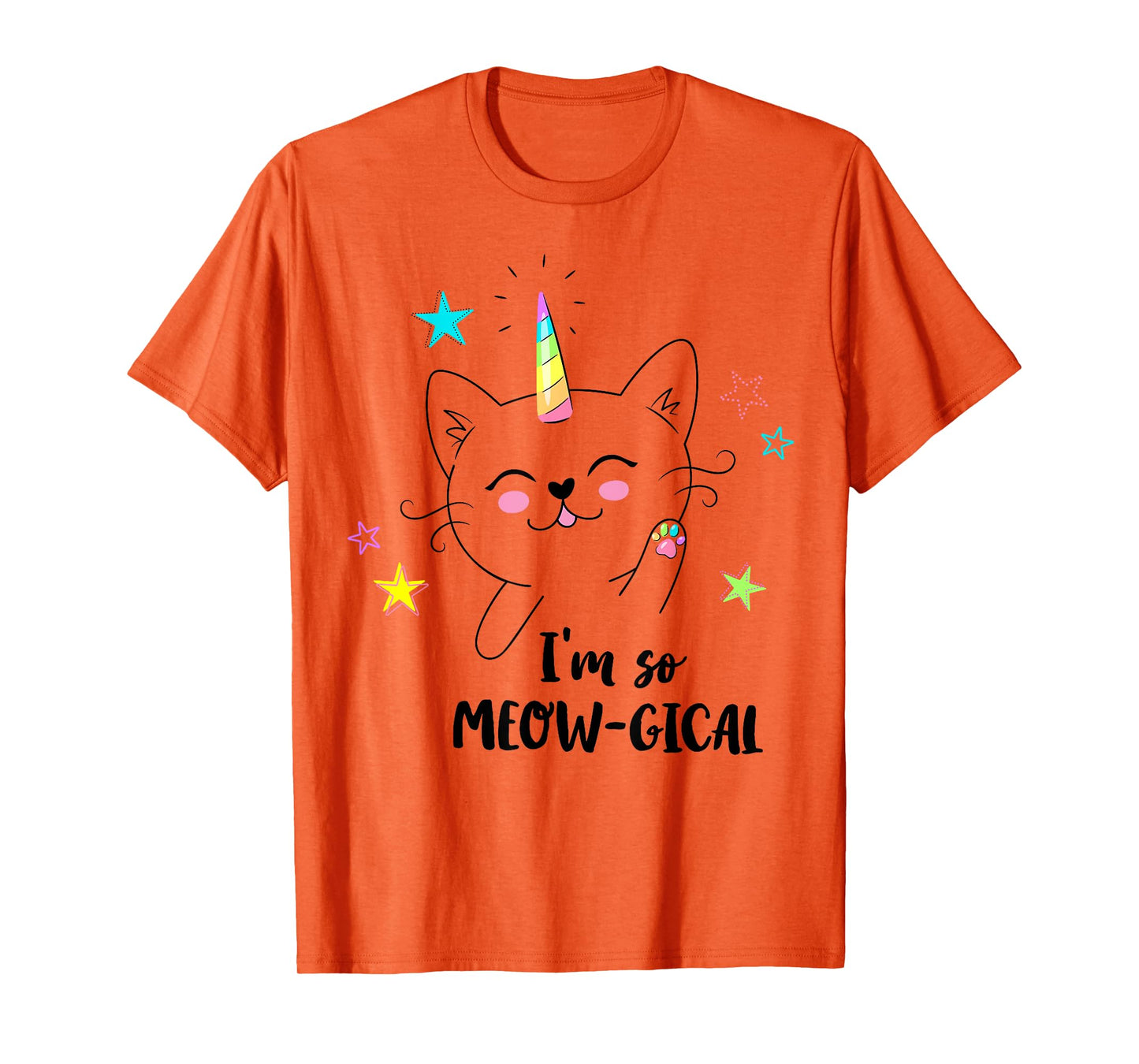 Caticorn cute kitty kids I'm so meow-gical funny cat unicorn T-Shirt