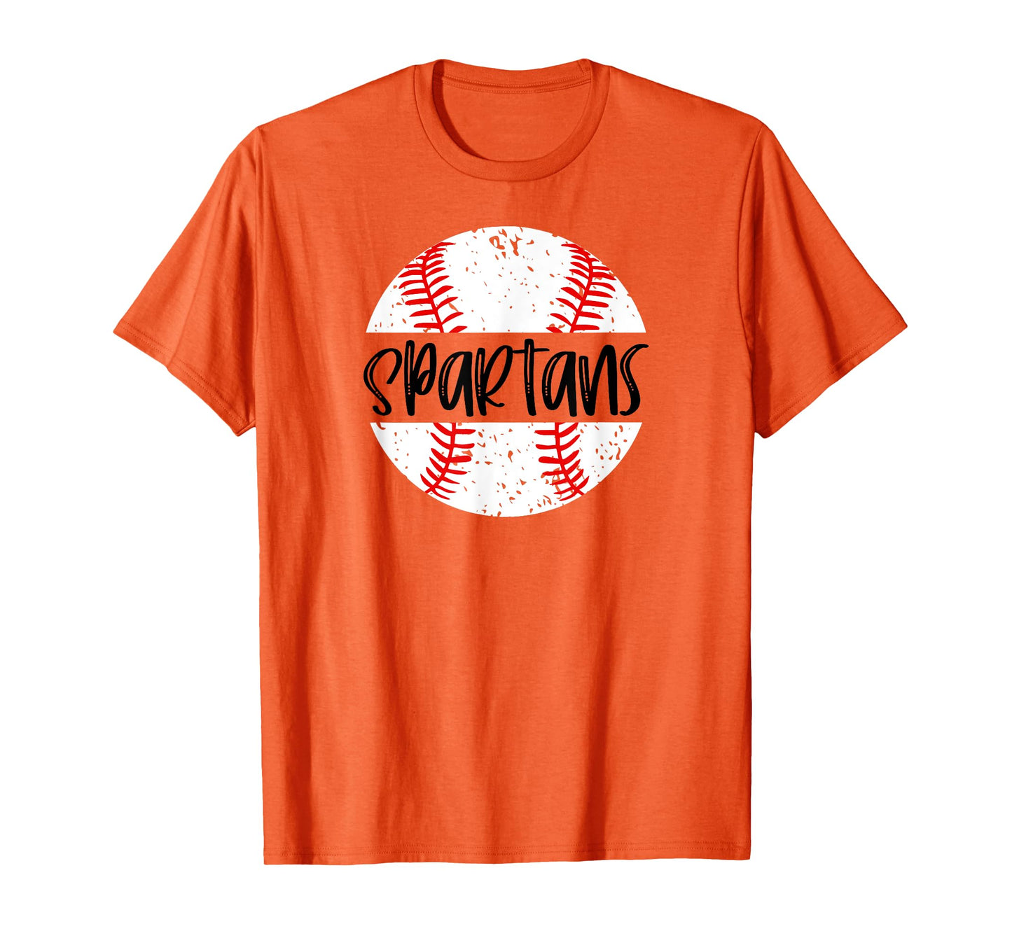 Spartans Baseball Team Mascot School Spirit Game Day T-Shirt
