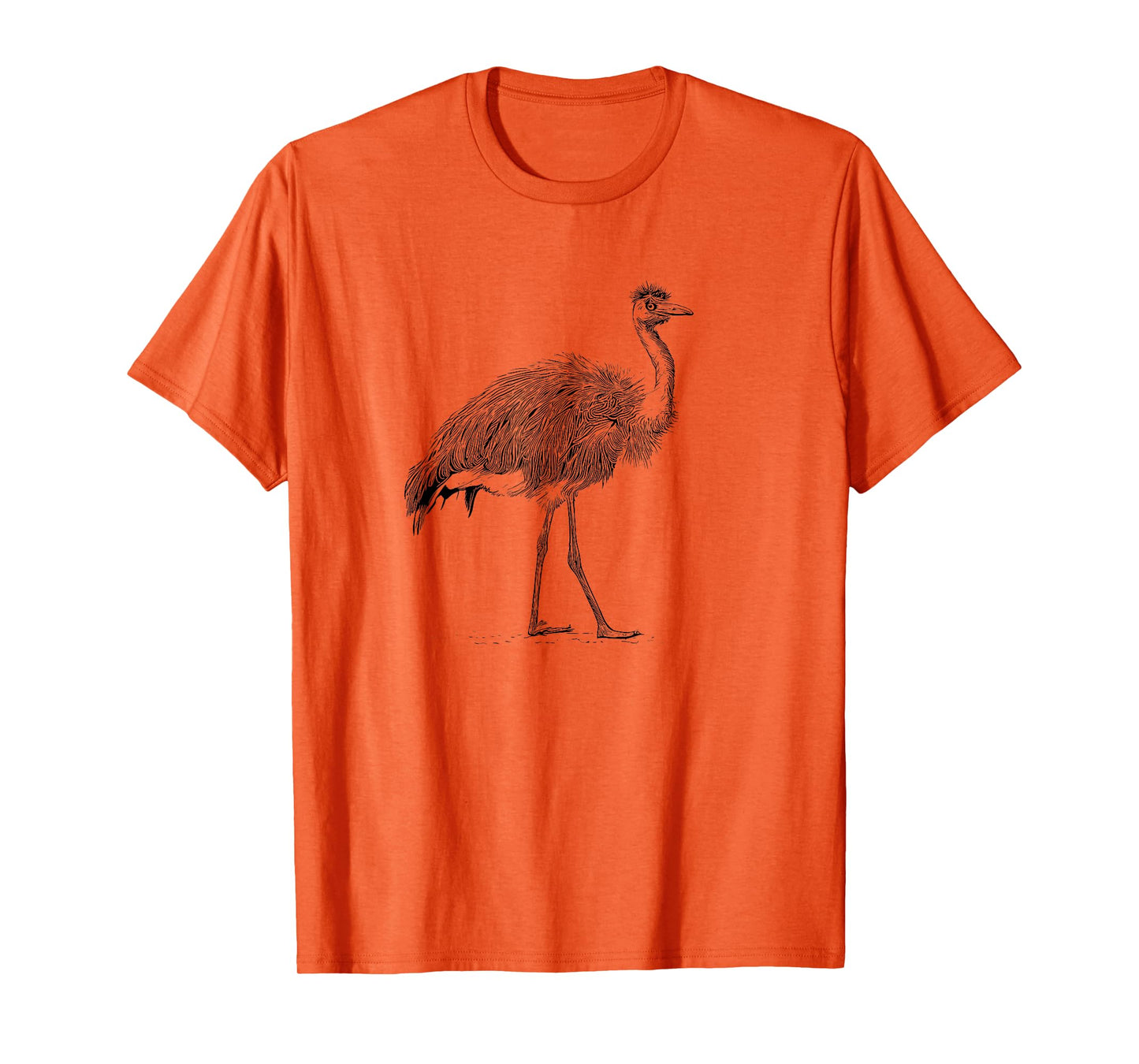 Zookeeper Retro Illustration Vintage Flightless Emu Lover T-Shirt