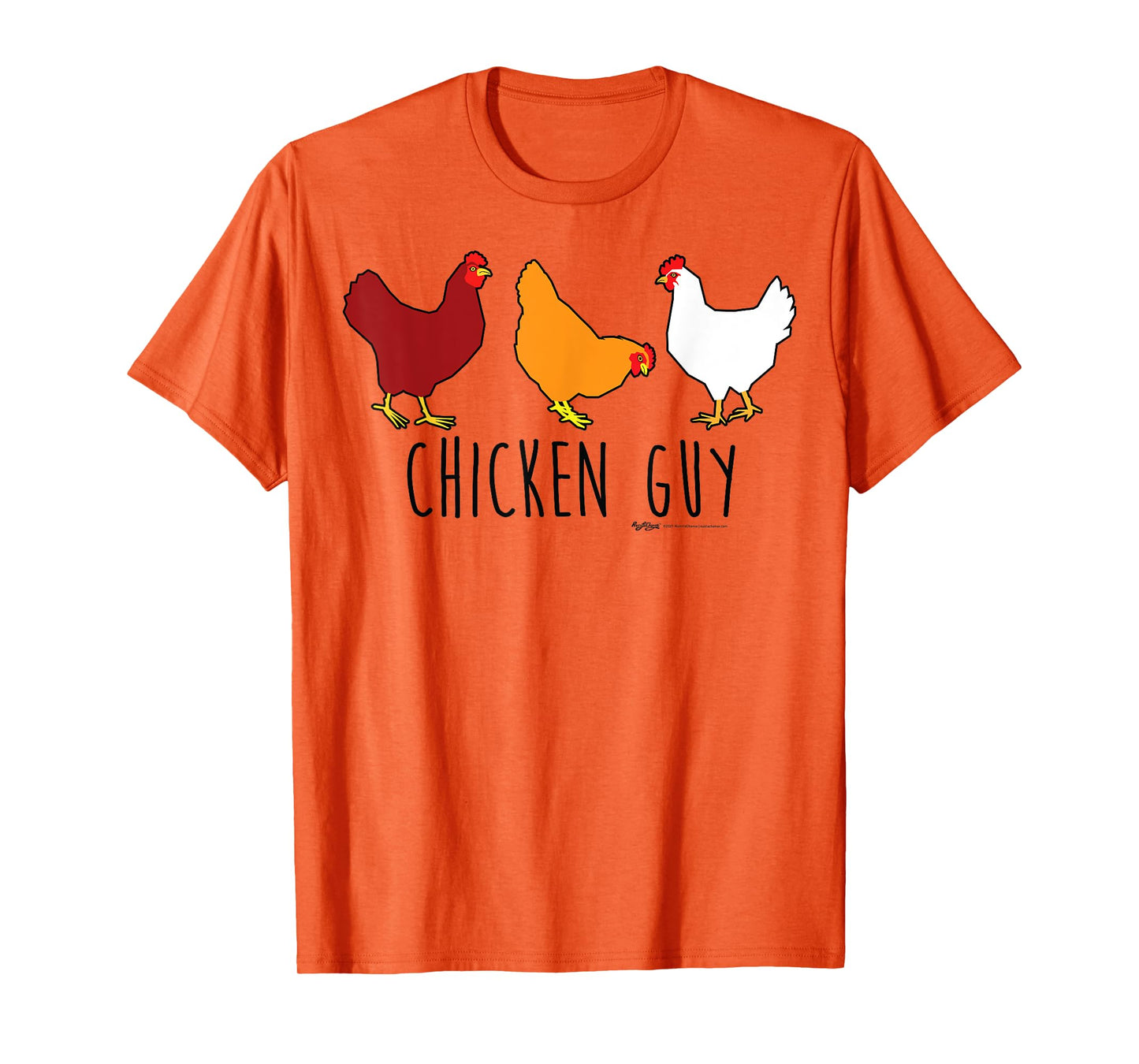 Chicken Guy Funny Farmers T-Shirt