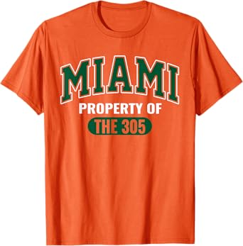 Miami 305 Clothing Iconic South Beach Urban Streetwear T-Shirt