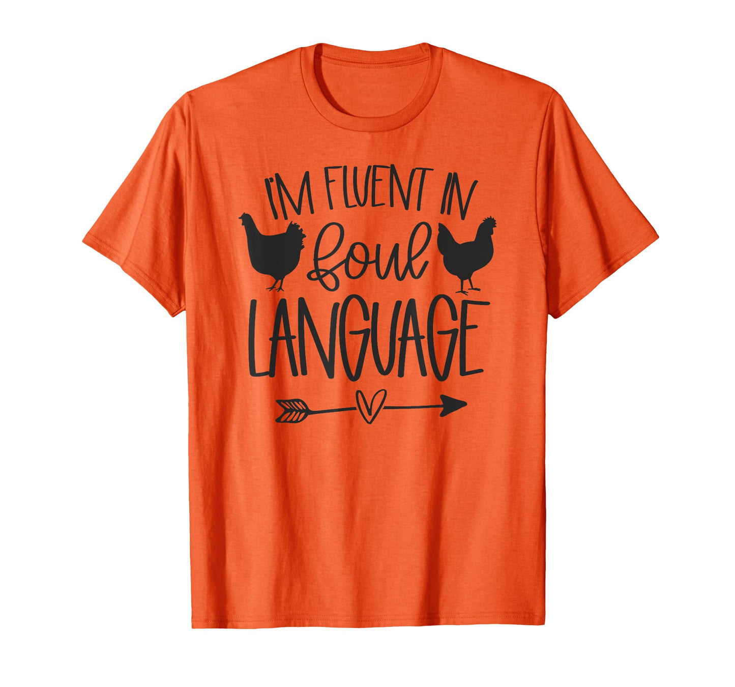 FLUENT IN FOUL LANGUAGE Funny Chicken T-Shirt