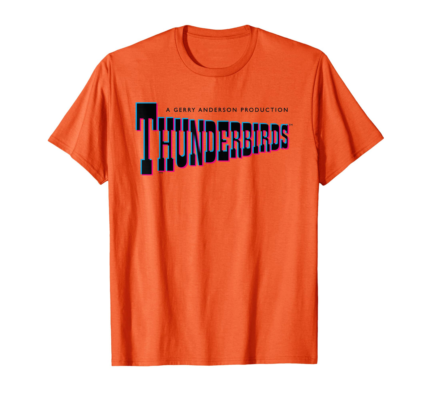 Thunderbirds 3D Style Classic Text Logo T-Shirt