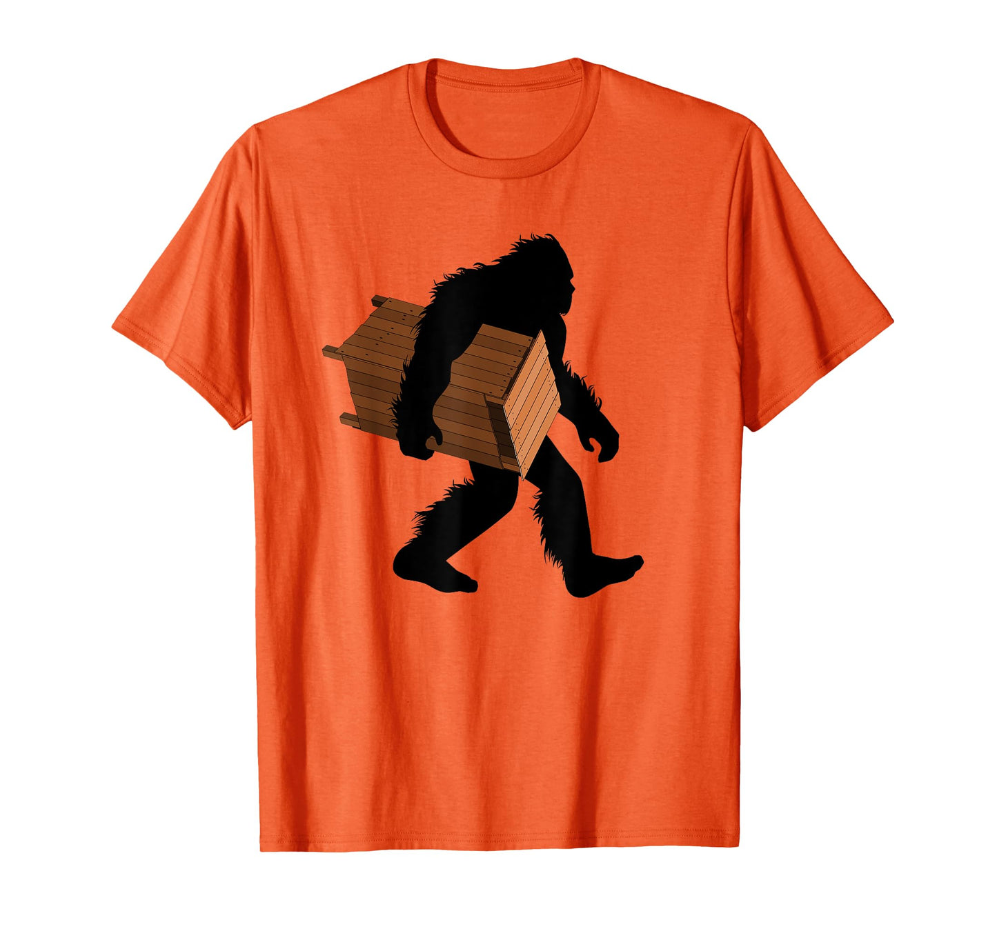 Funny Bigfoot with Outhouse Cryptid Latrine Sasquatch T-Shirt