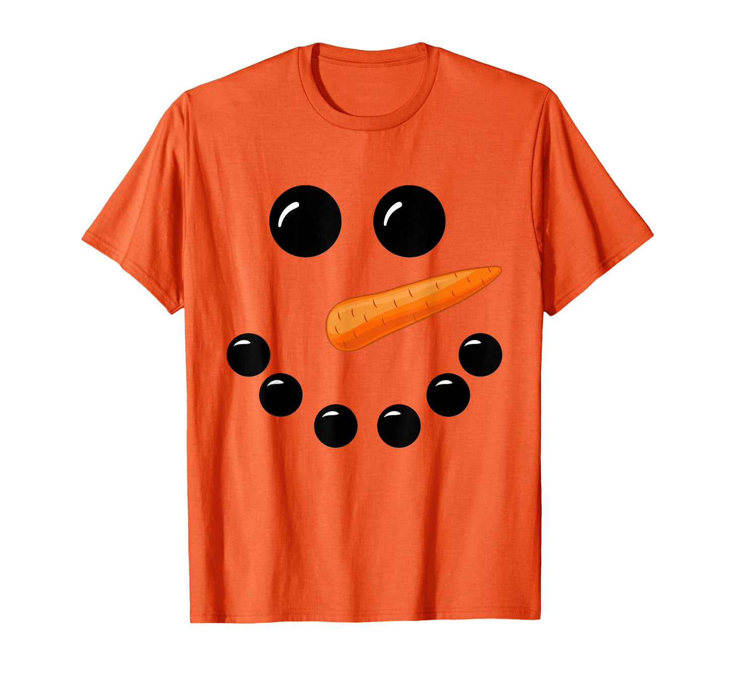 Snowman Face Shirt Boys Children Toddlers Funny Christmas T-Shirt