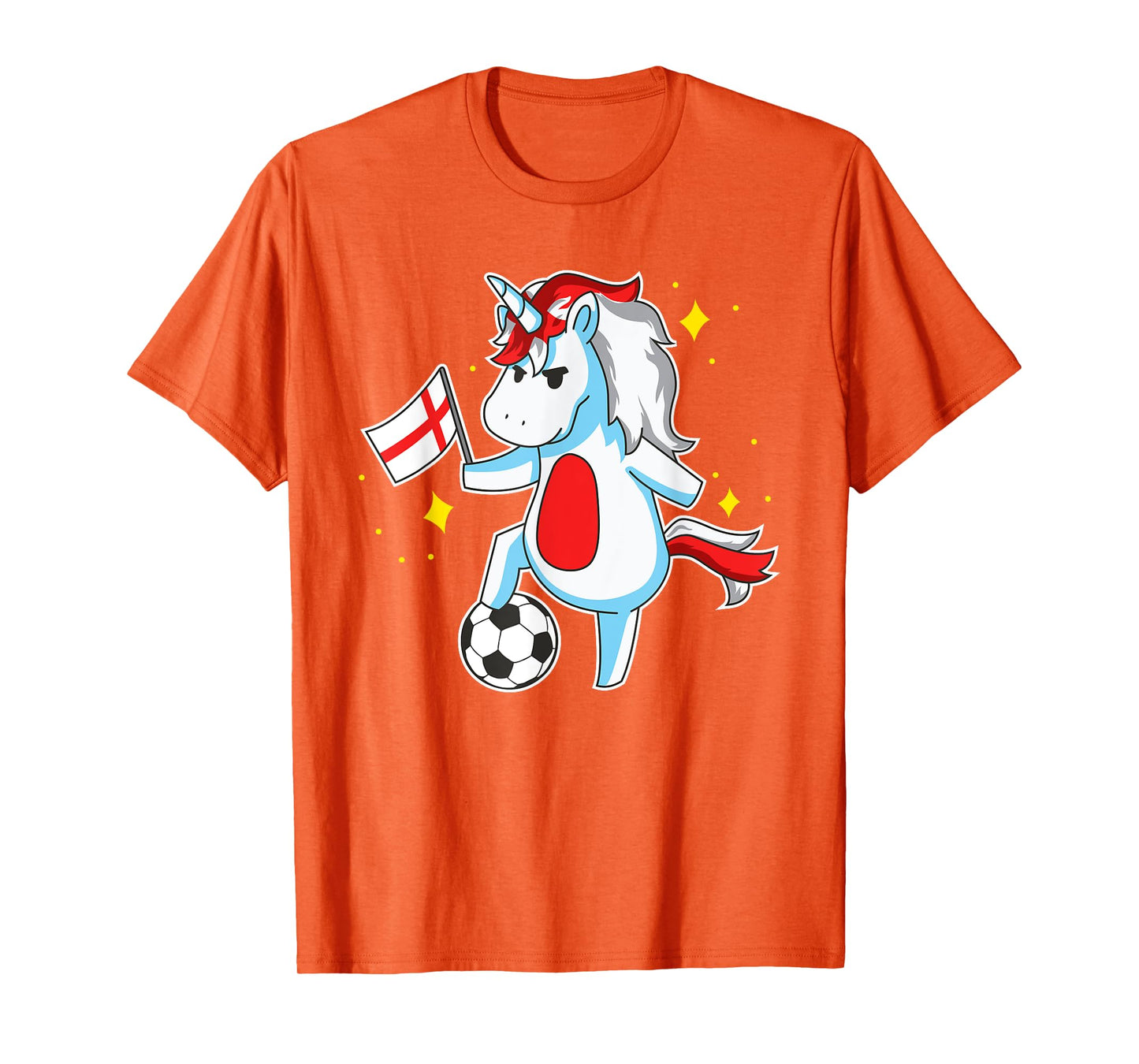 Soccer Unicorn England Jersey Shirt English Football T-Shirt