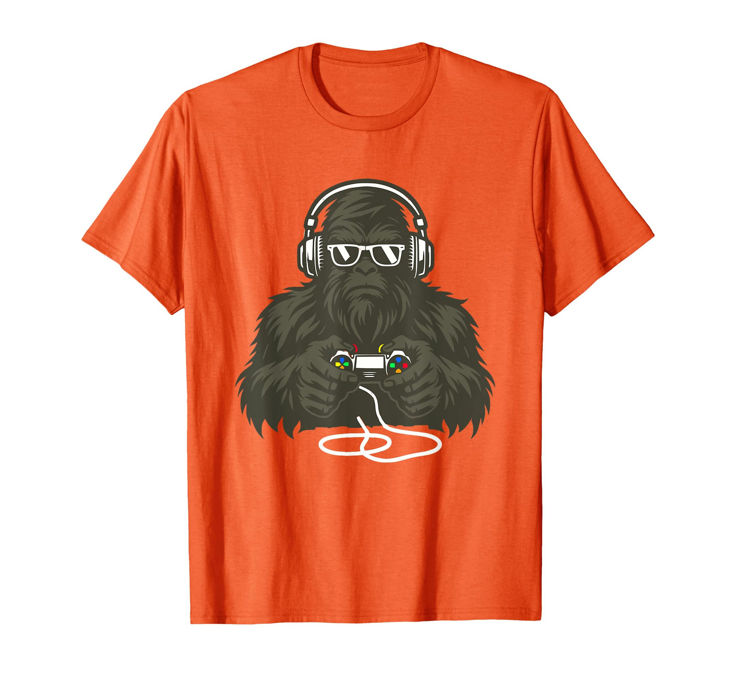 Sasquatch Bigfoot Video Gamer Retro Gaming Men Boys Teens T-Shirt