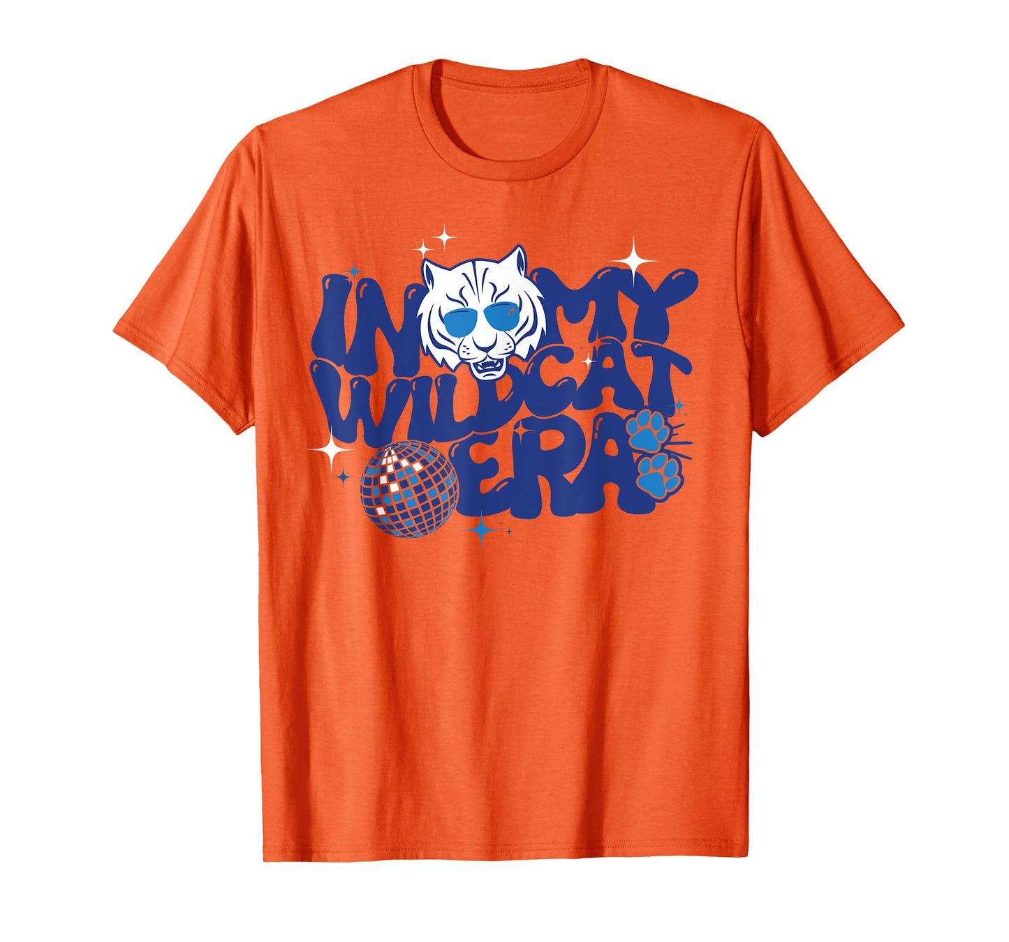 In My Wildcat Era Groovy School Spirit Mascot T-Shirt
