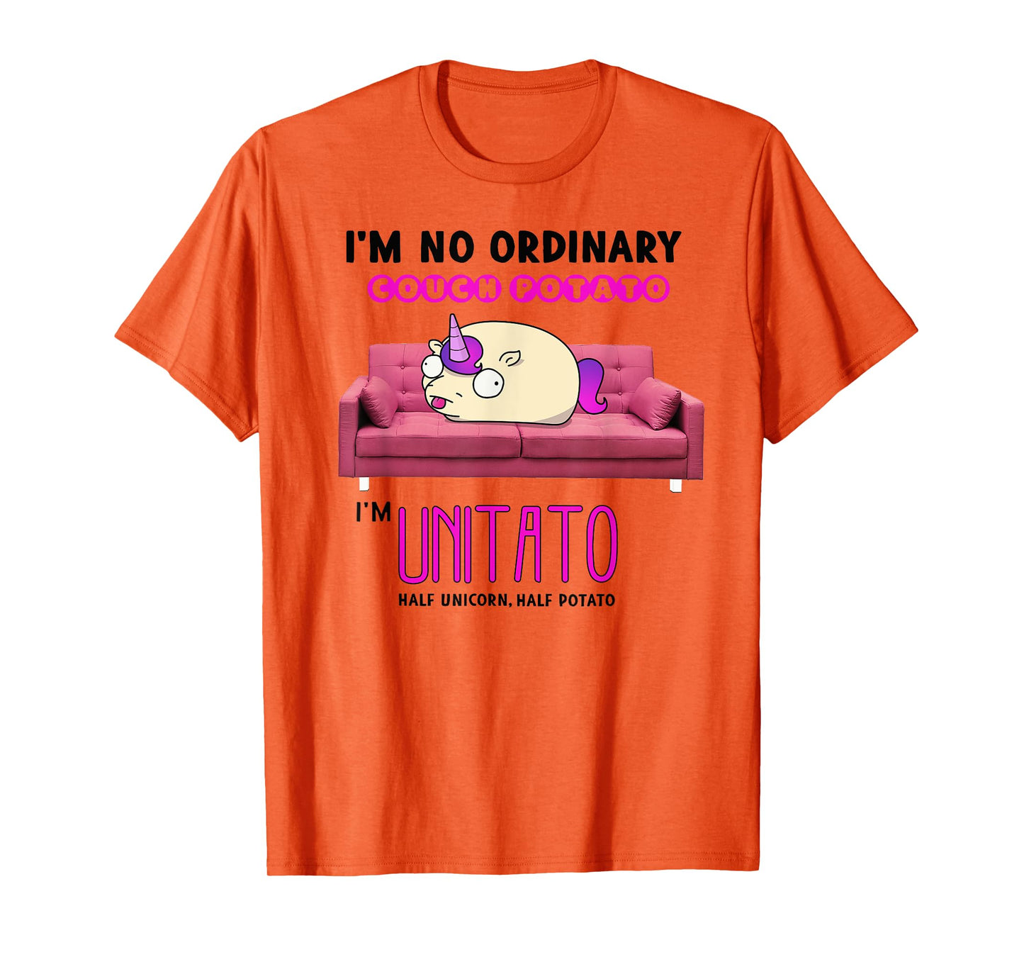 Couch Potato Funny Unicorn T-Shirt T-Shirt