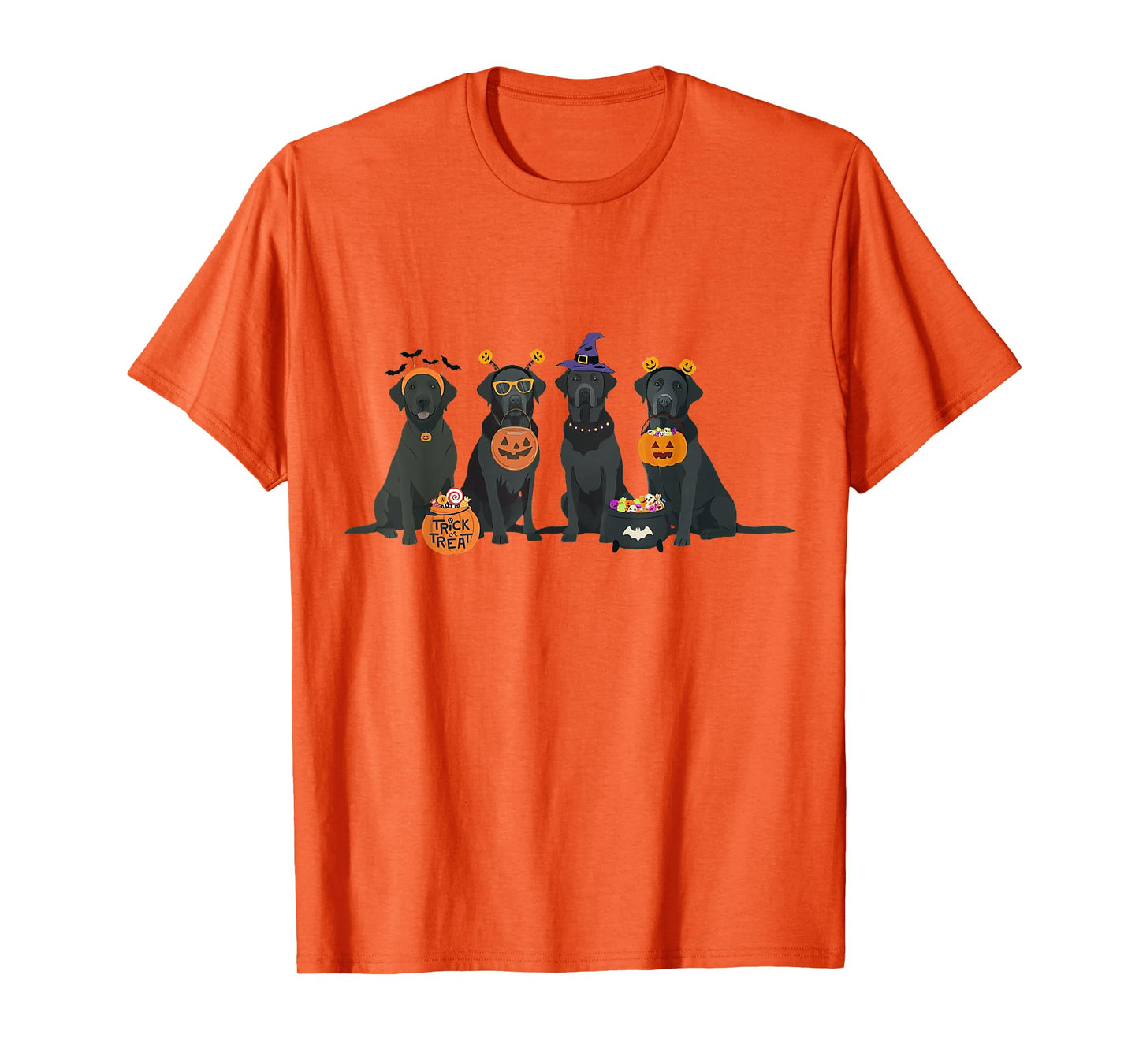 Halloween Black Lab Fall Labrador Retriever Halloween Dog T-Shirt
