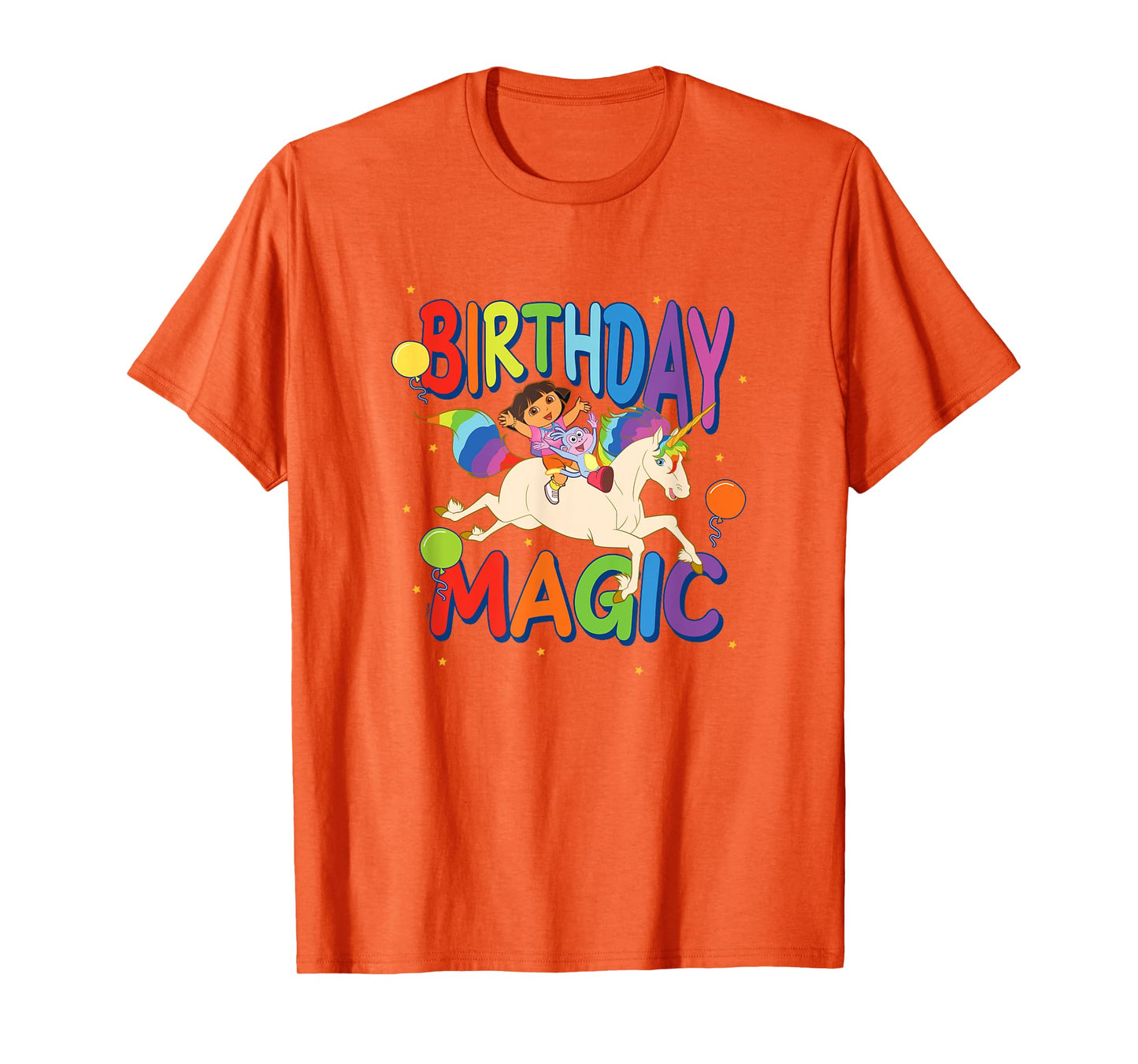 Dora the Explorer Birthday Magic Dora & Boots Riding Unicorn T-Shirt