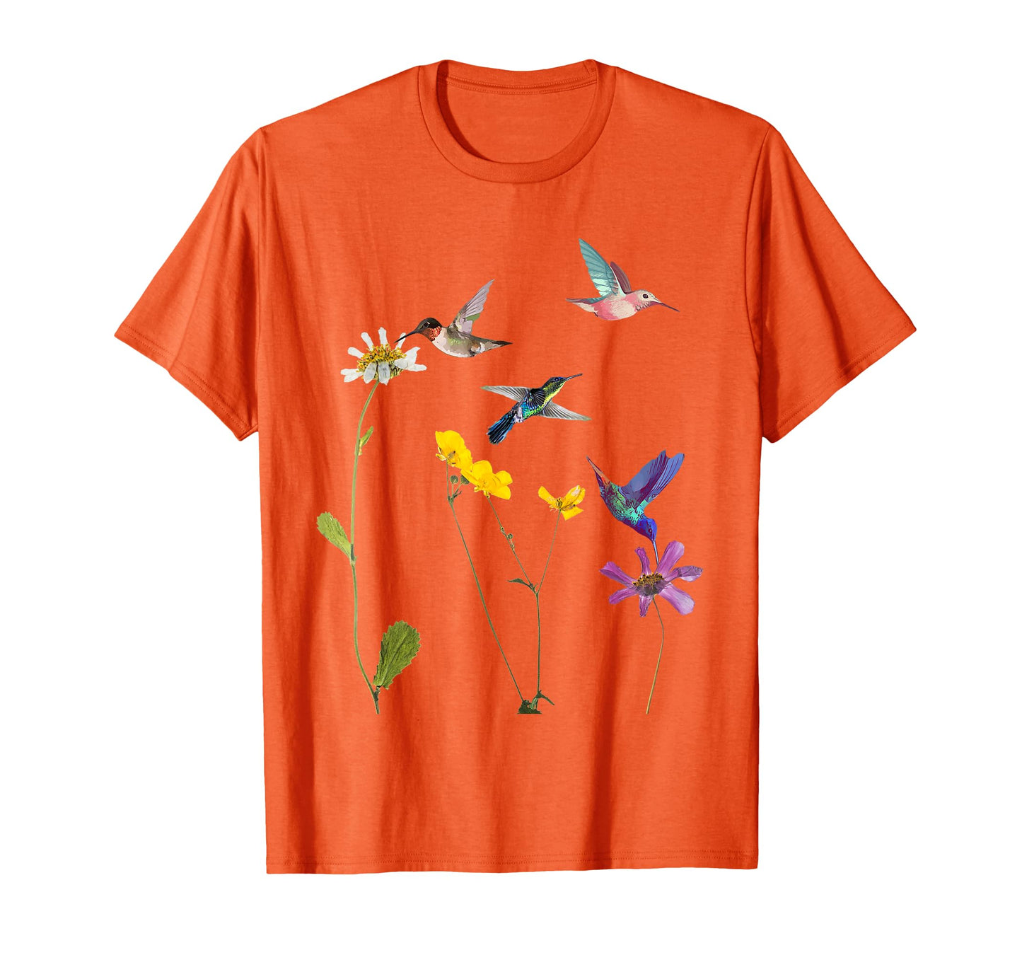 Hummingbird and Flowers tshirt T-Shirt