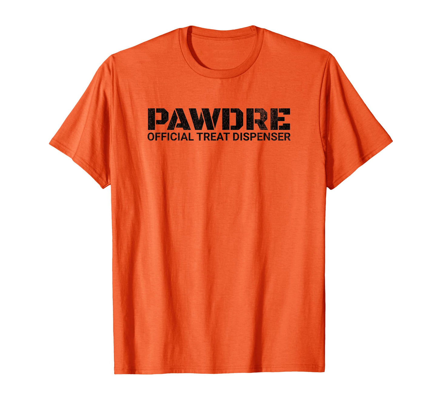 Funny PAWDRE Official Treat Dispenser, Cat and Dog Dad T-Shirt