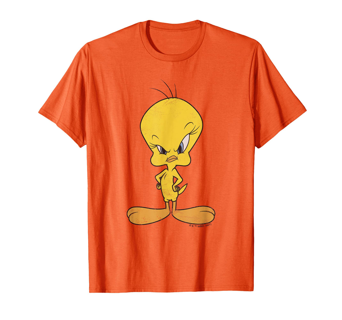 Looney Tunes Tweety Bird Distressed Glare Profile T-Shirt