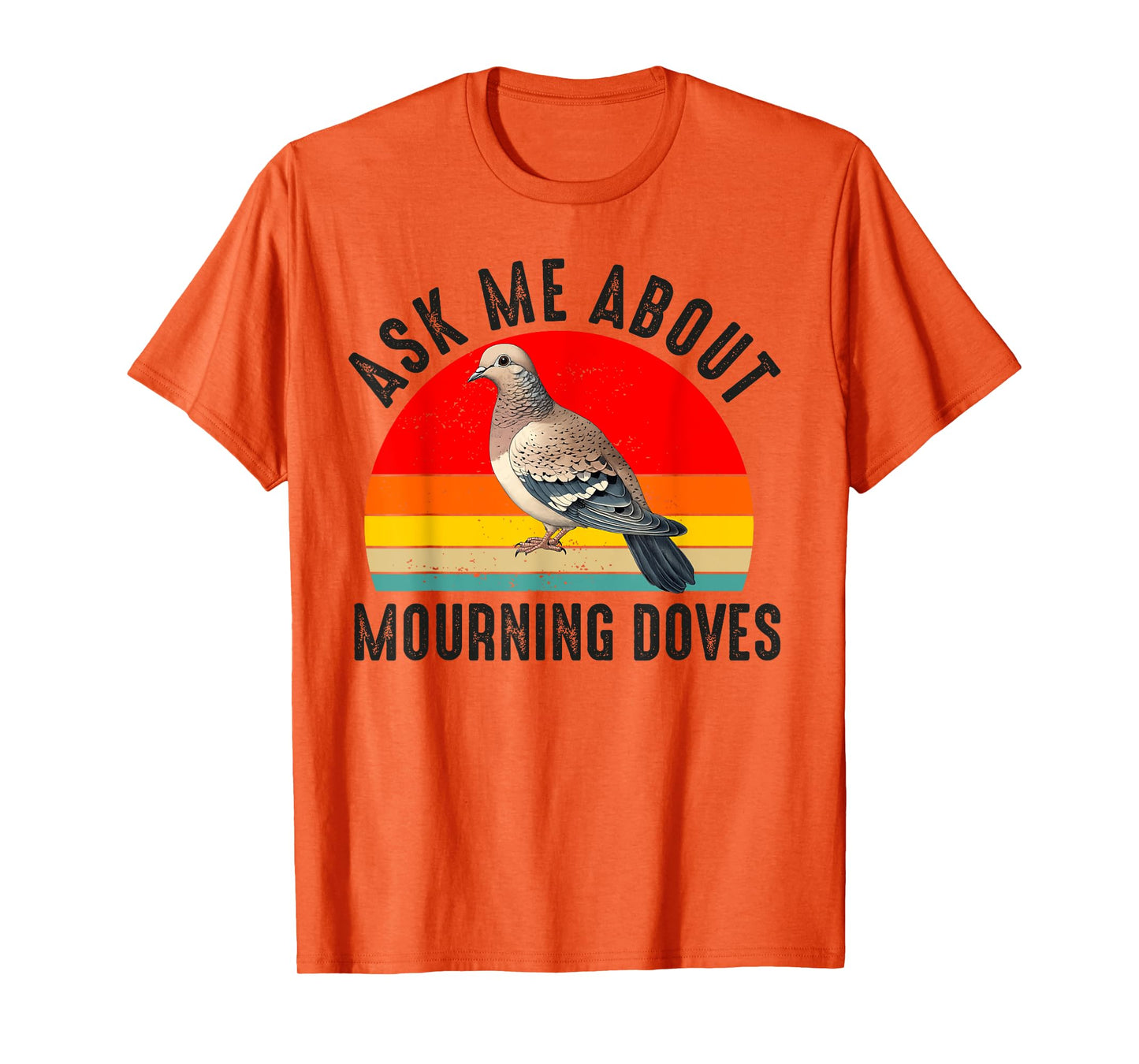 Mourning Dove Bird Lover Women Men Girl Boys Vintage Retro T-Shirt