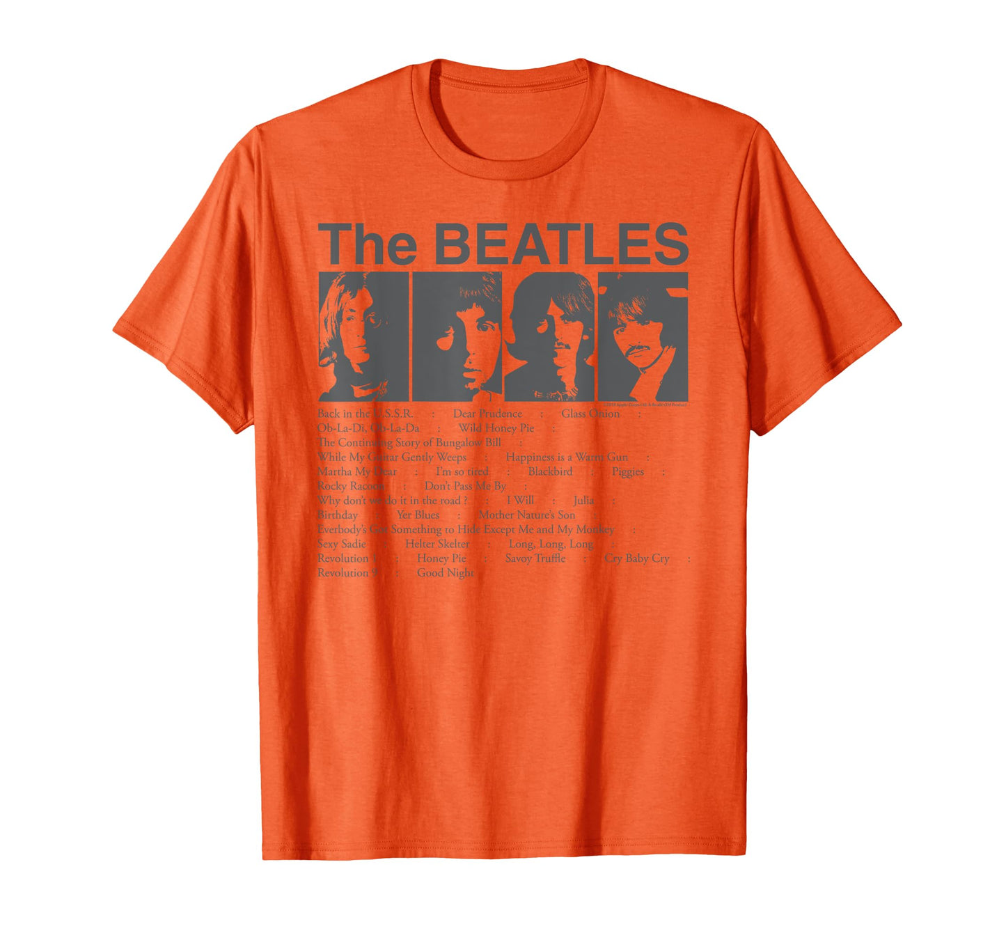 The Beatles - Song List T-Shirt