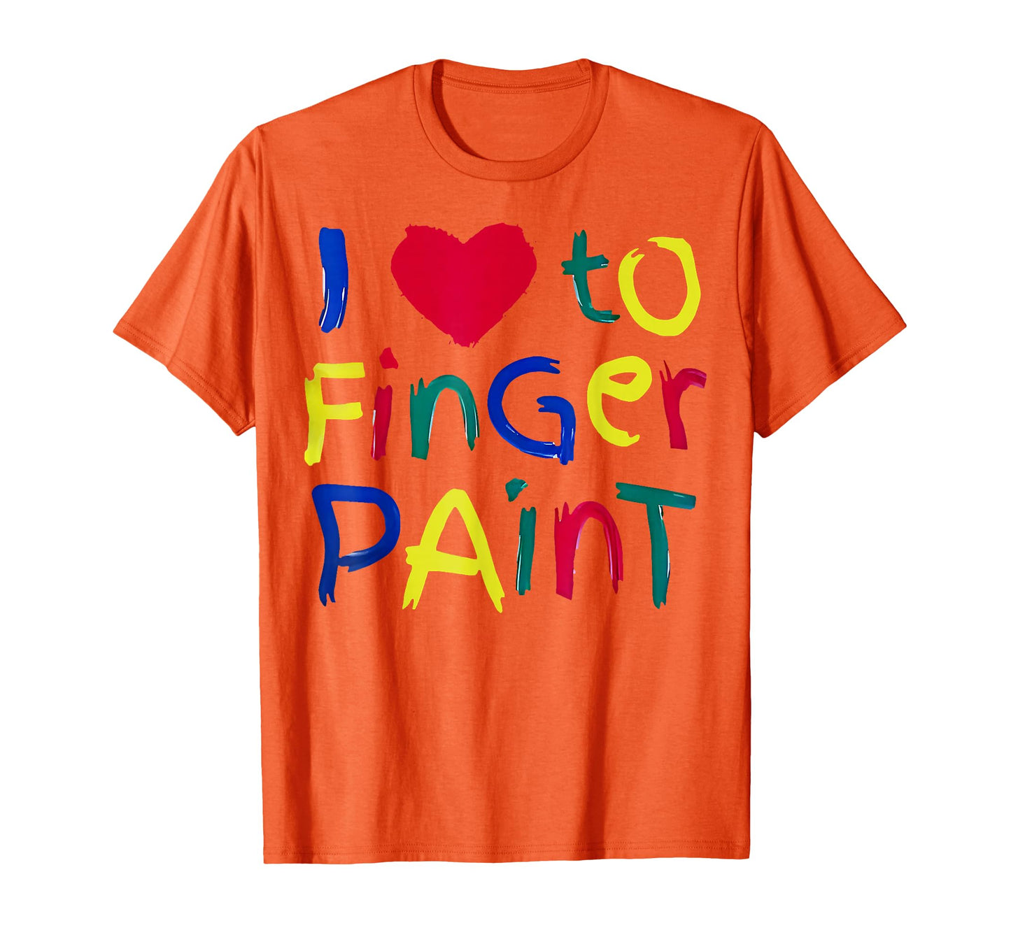 I Heart Love To Finger Paint I'm Paint Cute Couple Valentine T-Shirt